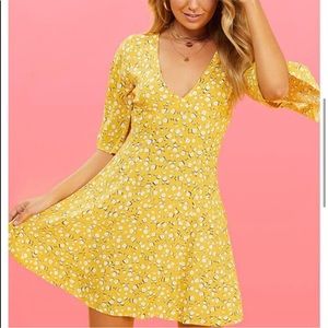Mink Pink Summer Daisy Tea Dress